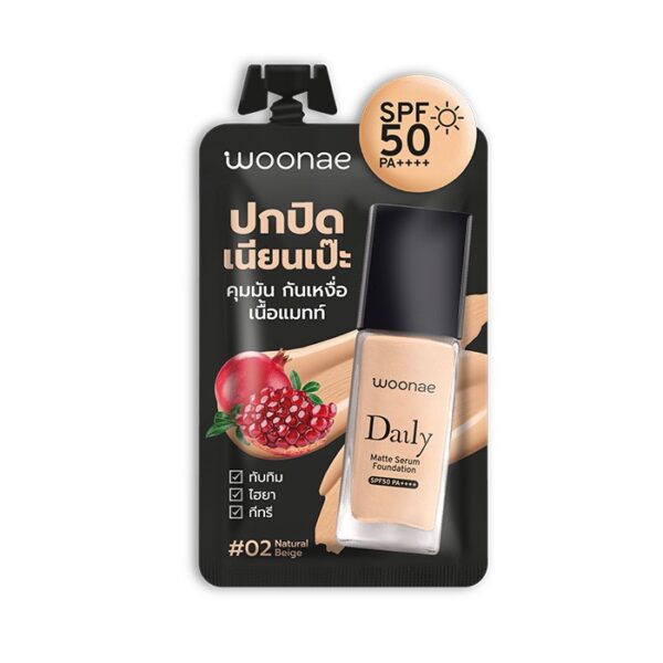 WOONAE Daily Matte Serum Foundation SPF50 PA++++